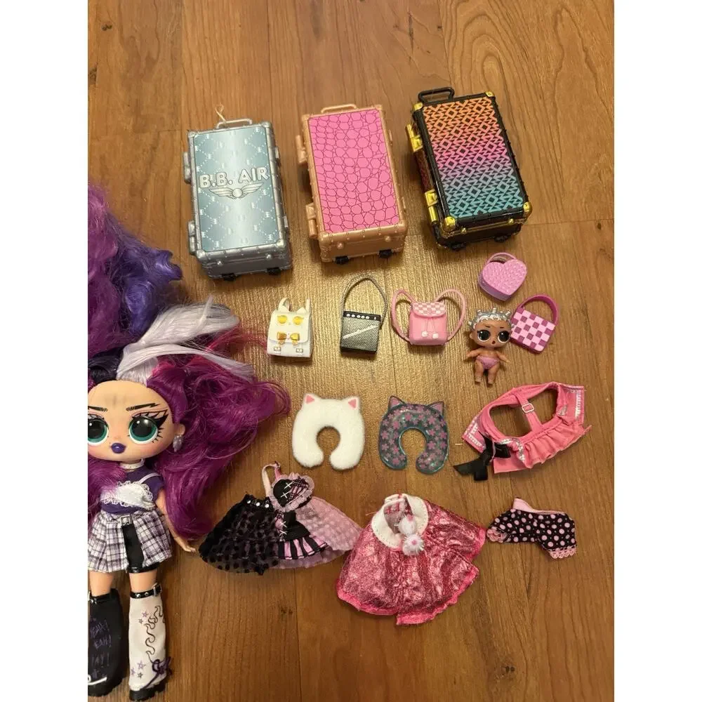 LOL OMG DOLLS NUDE TLC DOLL LOT 4 Dolls 14 Accessories for OOAK Custom